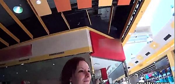  Gorgeous czech teen was seduced in the shopping centre and rode in pov